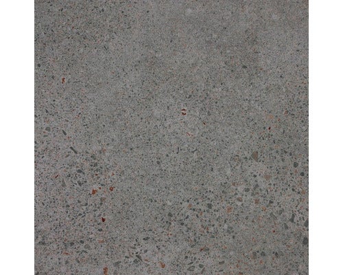 Nahaufnahme einer Betonsteinplatte mit Terrazzo-Optik