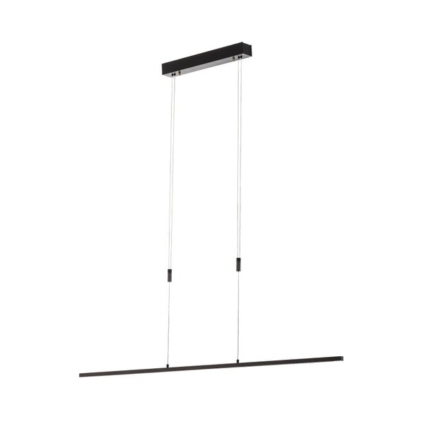 quitani LED Tolu (Modern) in Schwarz aus Aluminium (1 flammig, ) Wohnzimmerleuchte