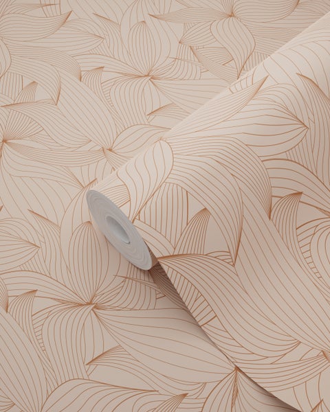 Tapetenrolle mit abstraktem floralem Muster