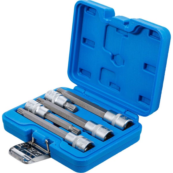 BGS Bit-Einsatz-Satz Antrieb Innenvierkant 12,5 mm (1/2) Innenvielzahn (für XZN) 5tlg. - 8449