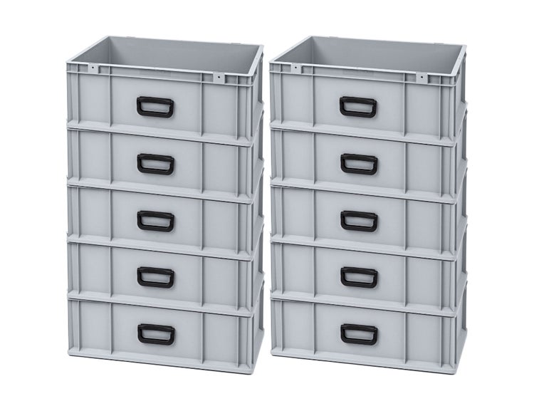 PROREGAL Eurobox Nextgen Portable Uno HxBxT 22 x 40 x 60 cm  44 Liter Eurobehälter Transportbox Transportbehälter Stapelbehälter
