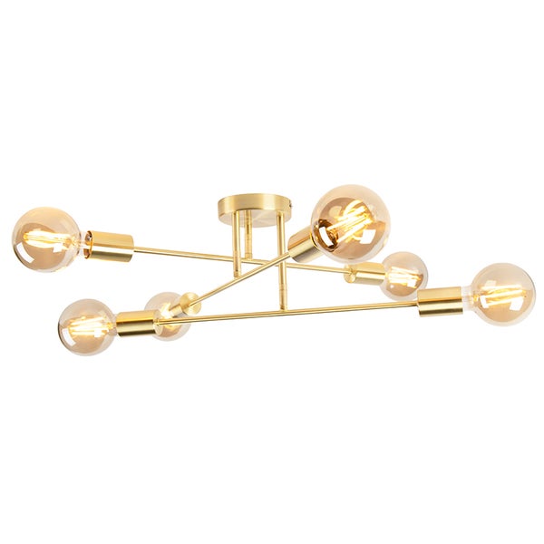 Deckenleuchte mit sechs Leuchtmitteln