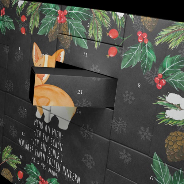 Mr. & Mrs. Panda Befüllbarer Adventskalender Corgi Po - Schwarz