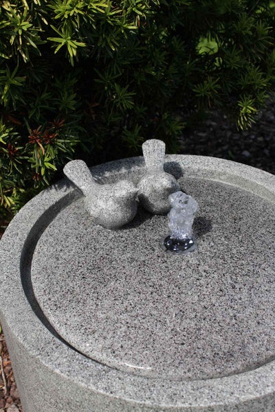Gartenbrunnen Terrassenbrunnen FoBirds sandstein 37x42 cm Led 10883