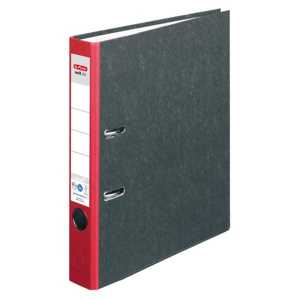 Herlitz Ordner maX.file nature A4 5cm rot