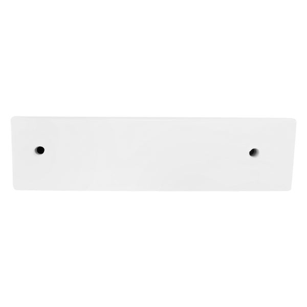 ML-Design Waschbecken Keramik Weiß 51x25x13 cm mit Ablaufgarnitur Weiß Keramik, Eckig, Hahnloch links, Wandmontage oder Aufsatzwaschbecken, Moderne Waschtisch Waschschale Waschplatz Handwaschbecken