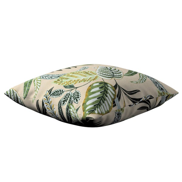 KISSENHÜLLE Tropical Island grün und beige, 43x43cm