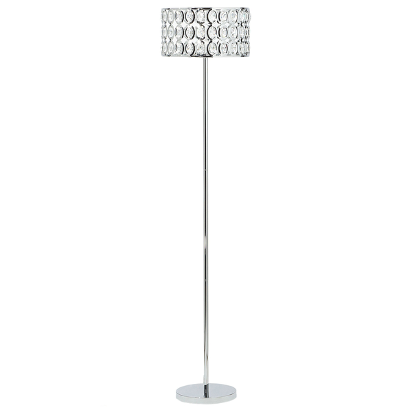 Stehlampe TENNA Kristall Silber