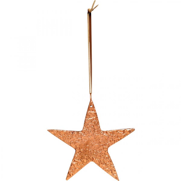 Dekorativer Stern aus Metall mit Aufhänger