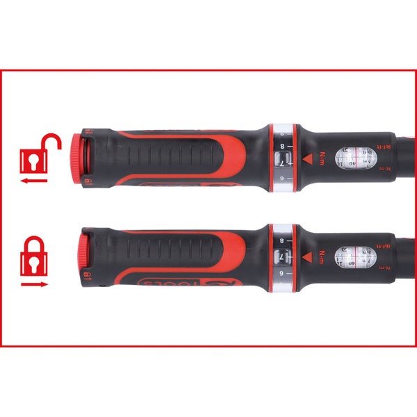 KS TOOLS 1/2 ERGOTORQUEprecision Ratschen-Drehmomentschlüssel Drehknopf 80 - 420 Nm - 516.1482