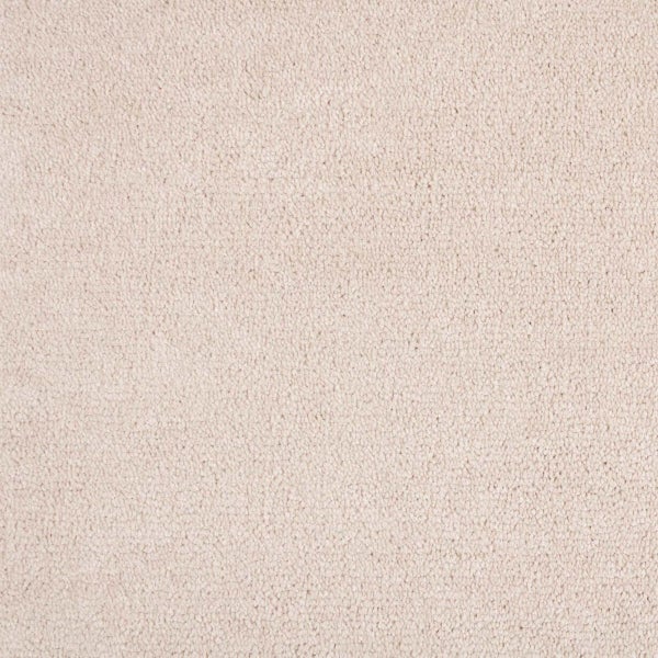 Selbstliegende Teppichfliesen weich Velours Teppich Fliesen in Crème für Schlafzimmer und Wohnzimmer Velour Teppichboden als Fliesen in 50x50 cm