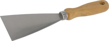 Spachtel mit Metallklinge und Holzgriff