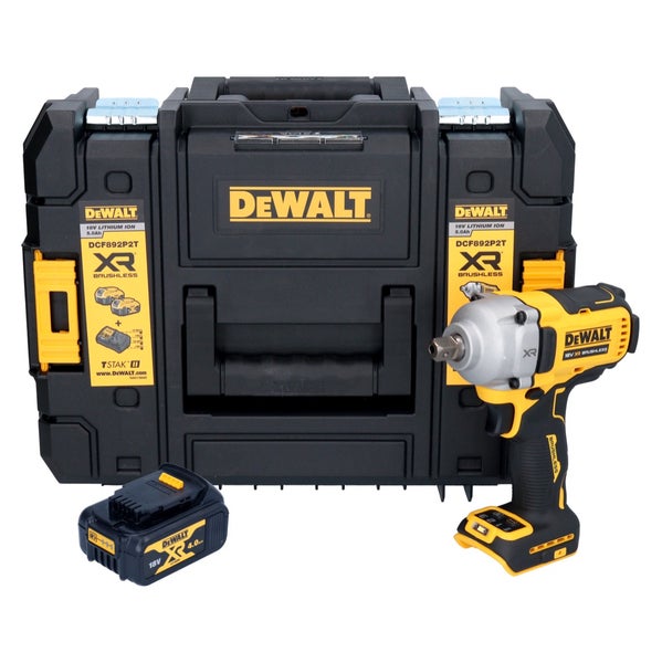 DeWalt Akku-Schlagschrauber Set mit Systemkoffer und 18 Volt Lithium Ionen Akku.