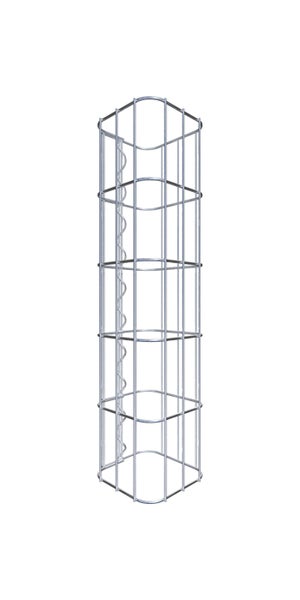 Gabionensäule 17 x 17 cm, MW 5 x 10 cm eckig - Höhe: 0,50 m