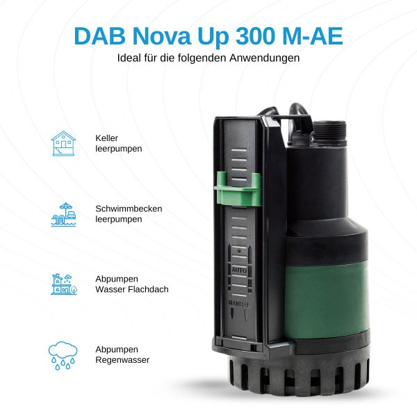DAB Nova Up 300 M-AE Schmutzwasserpumpe