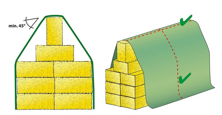 Strohvlies 10.4 x 12.5m,  Heuvlies - Schutzvlies für Stroh & Heuballen