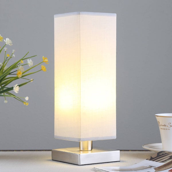 Lindby Tischlampe Julina (Modern) in Alu aus Textil (1 flammig, E14) - Tischleuchte Schreibtischlampe Nachttischlampe Schlafzimmerleuchte