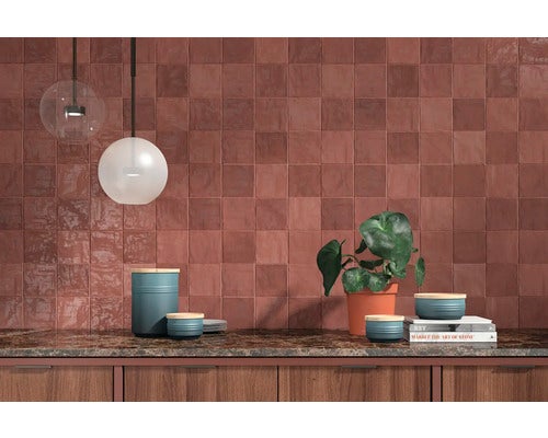 Wandfliese Riad red 10x10 cm