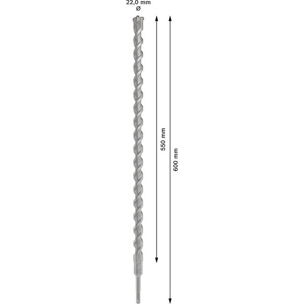 Bosch PRO SDS plus-5X Hammerbohrer 22 x 550 x 600 mm - 2608836646