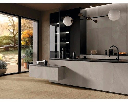 Wand- und Bodenfliese Time stone cenere 60x120cm