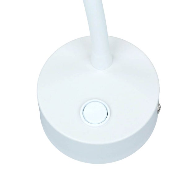 Detailansicht des Sockels einer Leuchte mit Schalter