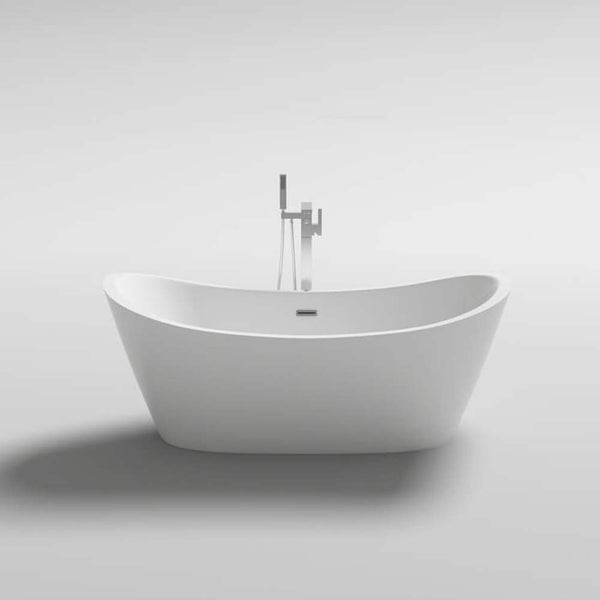 Home Deluxe - freistehende Badewanne mit Whirlpoolfunktion - OVALO PLUS - Maße 180 x 90 x 72 cm - inkl. komplettem Zubehör I Whirlwanne, Whirlpool für 2 Personen