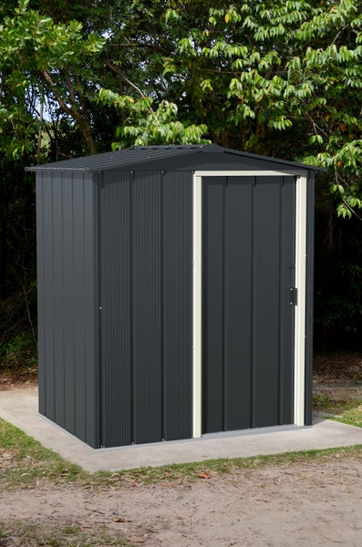 Metall Gerätehaus 163x112 Gartenhaus Schiebetür