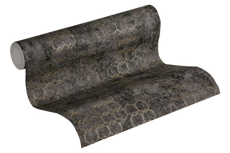 Innenraum eines Cafés mit Bodenfliesen und Barhockern