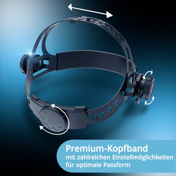 Premium Kopfband mit Einstellmöglichkeiten für Schweisshelme.