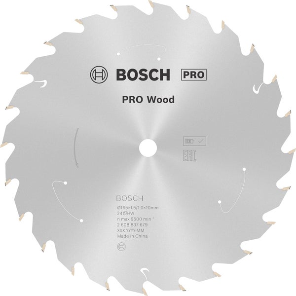 Bosch Pro Holzsägeblatt, Durchmesser 165 Millimeter