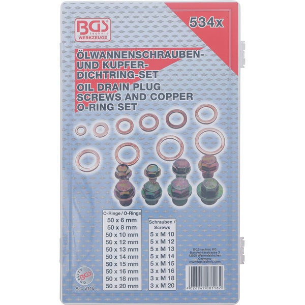 Druckluftwerkzeug-Set mit verschiedenen Aufsätzen und Zubehör