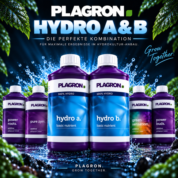 Plagron Hydro A und B Basisnährstoff und Zusatzmittel für den Hydrokulturanbau