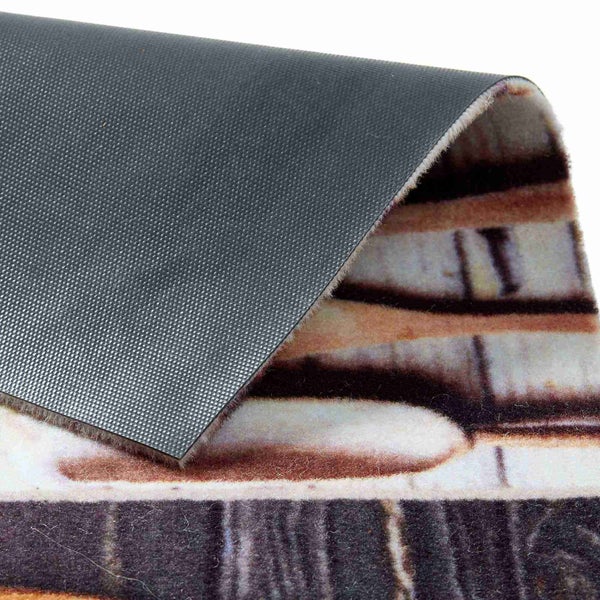 Fußmatte mit Ziegelmuster und rutschfester Rückseite