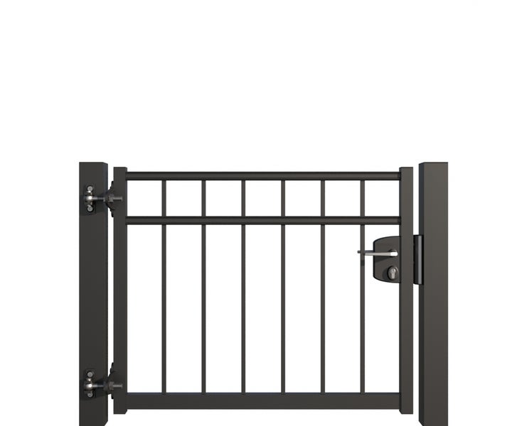 Metallgartentor mit Schloss