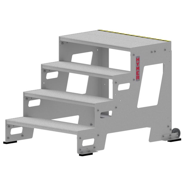 Hymer Treppenpodest mit drei Stufen und Rollen