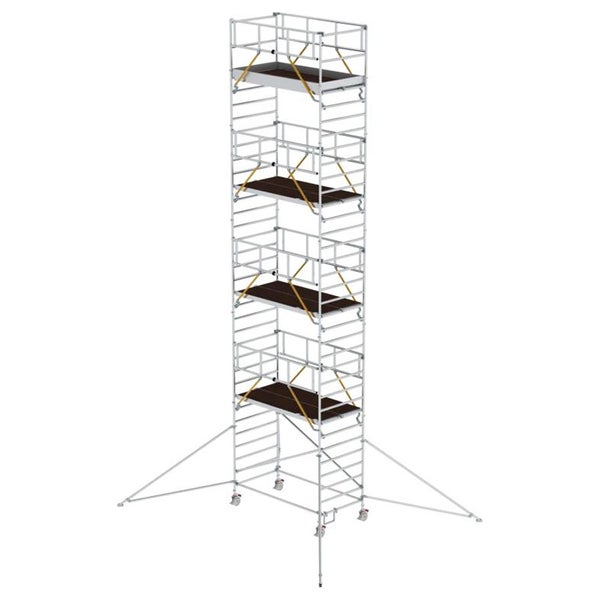 MUNK Rollgerüst SG mit Doppelplattform 1,35x2,45m und Ausleger 11,51m AH