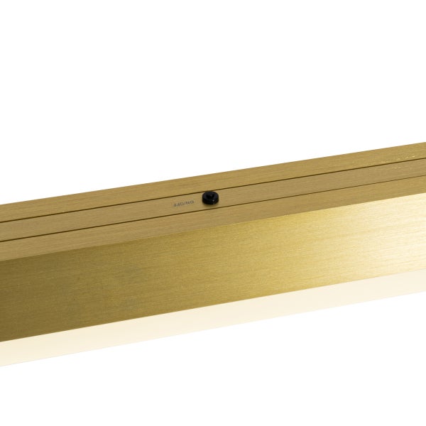 Detailaufnahme einer LED-Leuchte mit Ein- und Ausschalter