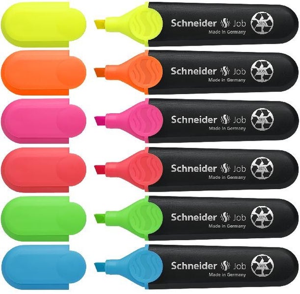 Schneider Textmarker Job, 6er Set