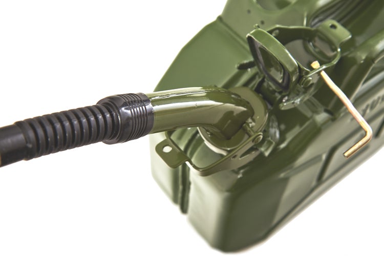 BW® Ausgießer flexibel für Kraftstoffkanister Metall Benzinkanister 5 / 10 / 20 Liter - Flex Standard - Olivgrün - RAL 6003 - Made in Europe