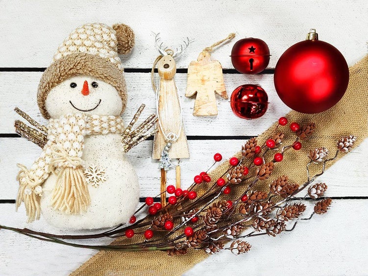 LAALU Weihnachtsbaumschmuck-Set, WALDGEHEIMNIS, 64-teilig,