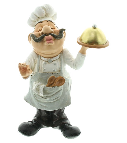 FRANK FLECHTWAREN | Chefkoch François, POLYRESIN, 14,5 x 11 x 23 cm