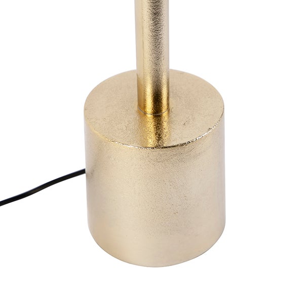 Detailaufnahme des Lampenfußes einer Stehlampe