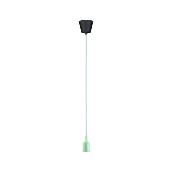 Neordic Pendelleuchte Ketil E27 max. 60W Hellgrün, Schwarz dimmbar Silikon, Kunststoff