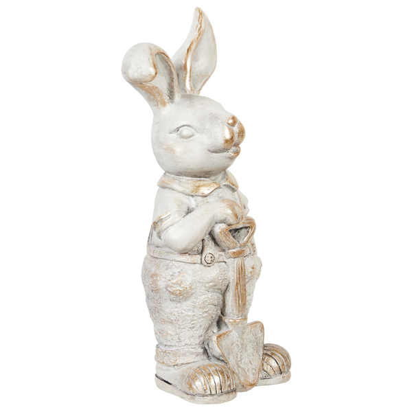 Dekofigur Hasenform weiß 36 cm SIMARD