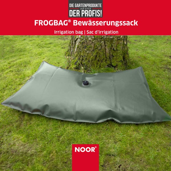 Bewässerungssack für Bäume FROGBAG FATTY - 125 Liter - Wassersack als Bewässerungsbeutel - aus reißfestem PE-Gewebe 520g/m²