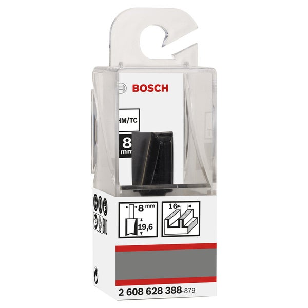 Bosch Nutfräser Standard for Wood 8 mm D1 16 mm L 20 mm G 51 mm - 2608628388
