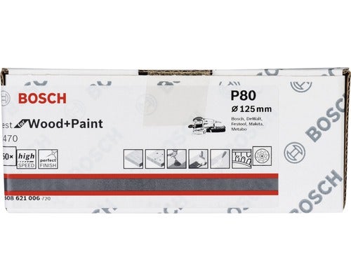 Schleifblatt C470, 125 mm, K80, 50er-Pack