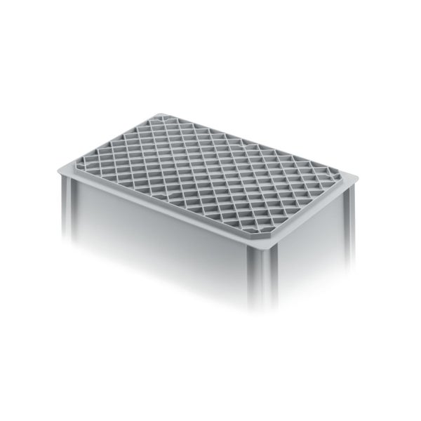 PROREGAL SuperSparSet 3x Eurobehälter mit Offenem Griff und Scharnierdeckel HxBxT 32 x 40 x 60 cm 56 Liter Grau Eurobox Transportbox