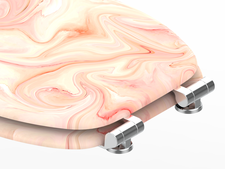 WC-Sitz mit Absenkautomatik Marmor Rosa