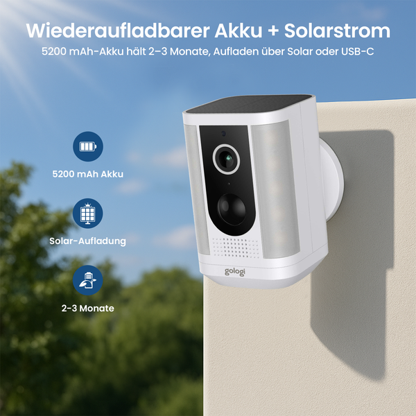 Gologi Solar Pro Überwachungskamera